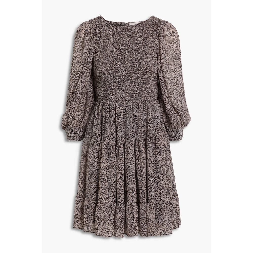 Women's Cinq A Sept Annabelle Open Back Print Crepe‎ De Chine Floral Mini Dress - Picture 2 of 9